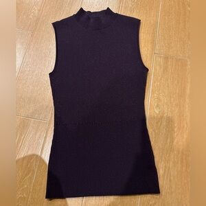 Theory deep wine Sleeveless Turtleneck Top